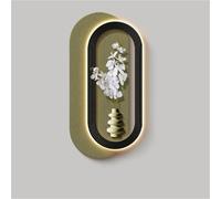 Wmmner Décoration D'Art Mural Moderne, Peinture Décorative Minimaliste, Plug-Inpeinture de Lampe Murale D'Alimentation Électrique, Sculpture Murale de Vision 3D Pour Salon, Entrée, Couloir (E, 39.4X19