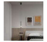 Wmmner Décoration Moderne, Suspension Led Minimaliste Linéaire, Lampe Suspendue Longue Bande Pétale, Salle À Manger Contemporaine/Foncé/115 * 2000 Mm