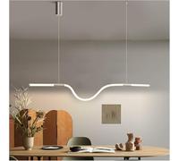 Wmmner Éclairage Moderne de Lustre À Led Compatible Avec Office Living Room Rc Dimming 110 220V Lustre Lustre Suspendu Moderne Compatible Avec La Salle À Manger/Une Seule Couleur/L174Cm