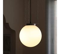 Wmmner Éclairage Mural, Boule de Verre Postmoderne Light E27 1-Light Adjustable Ceiling Hanging Lamp Nordic Home Living Room Hallway Chandelier Personality Studio Suspension Light Fixture/Une Seule Co