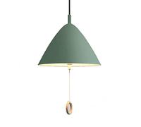 Wmmner Élégante Lampe Suspenduearon Lustre Triangulaire Créatifaron Lampe Suspendue Semi-Encastrée de Couleur Élégant Luminaire Cylindrique Pour Salle À Manger, Salon, Bar/Vert/10,6 Po*9,4 Po