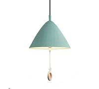 Wmmner Élégante Lampe Suspenduearon Lustre Triangulaire Créatifaron Lampe Suspendue Semi-Encastrée de Couleur Élégant Luminaire Cylindrique Pour Salle À Manger, Salon, Bar/Bleu/15,7 Po X 10,2 Po