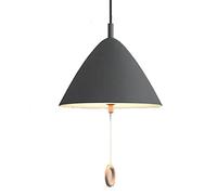 Wmmner Élégante Lampe Suspenduearon Lustre Triangulaire Créatifaron Lampe Suspendue Semi-Encastrée de Couleur Élégant Luminaire Cylindrique Pour Salle À Manger, Salon, Bar/Cendre/15,7 Po X 10,2 Po