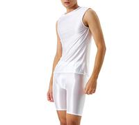 Wmmner Ensemble de Lingerie Sexy Hommes Jock Strap Athletic Jock Strap Supporter Thongs And G Strings Large Belt Sexy Underwear Brief 7 Colors M-Xxl Mens Sissy Lingerie Men's/B-Blanc/Xxl
