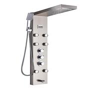 Wmmner Ensemble de Mélangeur de Douchetatique Panneau de Douche À Lumière Led, Affichage Numérique de Pluie de Cascade Shower Ensemble de Robinets, Spa Massage Salle Den Colonne Mitigeur Robinet Douch