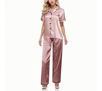 Wmmner Ensembles de Lingerie Lingerie Sexy Babydoll Chemise Dentelle Noël One Piece Romper Ladies Sex Front Cut Out Lace See Through/Rose-E/Xl