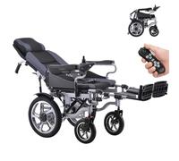 Wmmner Fauteuil Roulant Électrique Inclinable Robuste Pour Adultes, Moteur Tout-Terrain Super Horse Power de 500 W, Dossier Et Pédale Réglables Pour Les Personnes Âgées -25 Km