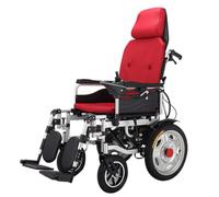 Wmmner Fauteuil Roulant Électrique Pliant Avec Appui-Tête, Fauteuil Roulant Électrique Portable Avec Dossier Inclinable Et Double Moteur Pour La Mobilité Des Personnes Handicapées Et Des Personnes Âgé