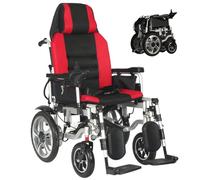 Wmmner .Fauteuil Roulant Inclinable Motorisé À Distance de 25 Km de Long, Nouveau Fauteuil Roulant Électrique Robuste Avec Batteries de 12 Ah, Dossier Et Pédale Réglables, Support 150 Kg.