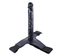 Wmmner Gode Ceinture Gode Géant Gode Ceinture Réglable, Véritable Réplique de Pénis, Pvc Souple, Jouet Sexuel de Masturbation Lesbienne/Black