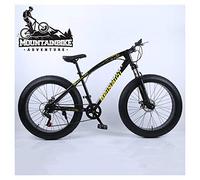 Wmmner Hardtail Mountain Bike 26 Inch With Mechanical Disc Brakes For Men And Women, Fat Tire Adults Mountain Bicycle, High Carbon Steel & Adjustable Seat & Front Suspension,Silver,27 Speed/Noir/27 Vi