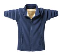 Wmmner Hauts Sweats Pour Hommes Pull En Micropolaire Veste Blouse Vêtements D'Extérieur À Fermeture Éclair Pulls À Col Montant Avec Poches Zippées Longues Manches Unies Manteau Sport Automne-Hiver Ves