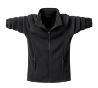 Wmmner Hauts Sweats Pour Hommes Pull En Micropolaire Veste Blouse Vêtements D'Extérieur À Fermeture Éclair Pulls À Col Montant Avec Poches Zippées Longues Manches Unies Manteau Sport Automne-Hiver Ves