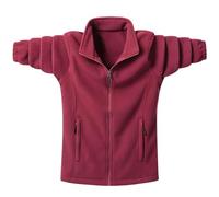 Wmmner Hauts Sweats Pour Hommes Pull En Micropolaire Veste Blouse Vêtements D'Extérieur À Fermeture Éclair Pulls À Col Montant Avec Poches Zippées Longues Manches Unies Manteau Sport Automne-Hiver Ves