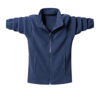 Wmmner Hauts Sweats Pour Hommes Pull En Micropolaire Veste Blouse Vêtements D'Extérieur À Fermeture Éclair Pulls À Col Montant Avec Poches Zippées Longues Manches Unies Manteau Sport Automne-Hiver Ves