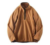 Wmmner Hommes Pull À Fermeture Éclair Quart de Longueur Pulls En Molleton Teddy Avec Fermeture Éclair Quart de Longueur Col Montant Pulls Thermiques Chemises À Manches Longues Décontractées/Pull À Qua