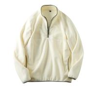 Wmmner Hommes Pull À Fermeture Éclair Quart de Longueur Pulls En Molleton Teddy Avec Fermeture Éclair Quart de Longueur Col Montant Pulls Thermiques Chemises À Manches Longues Décontractées/Pull À Fer