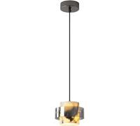 Wmmner Japonaise Lustre En Marbre Wabi-Sabi, Lampe Suspendue À Texture Unique À Base E27, Suspension Créative Italienne, Hauteur Réglable Intérieure Pour Cuisine, Îlot de Salle À Manger, Chambre À Cou