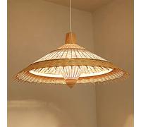 Wmmner Lampe À Suspension de Style Chinois, Lampe Suspendue À Lampe de Lul, Lustre Tissé En Bambou, Lampe de Salle de Thé de Restaurant D'Hôtel Avec Salle de Thé Avec E27 Titulaire (Disponible En Troi