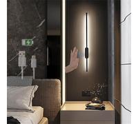 Wmmner Lampe Avec Interrupteur de Capteur de Mouvement À Balayage Manuel Usb Rechargeable Alimenté Par Batterie Décoration En Fer Pour Cuisine - Naturel -80/Lumière Blanche/80Cm