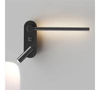 Wmmner Lampe Murale À Led 11W Lumières de Lecture Murales, Applique Murale de Tête de Lit Réglable Avec Tête de Litlampe de Chevet Avec Projecteur Veilleuse Minimaliste (Sombre)/Sombre/A