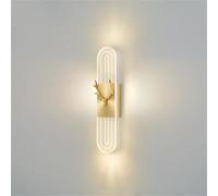Wmmner Lampe Murale À Led Appliques Murales de Cerf Modernes D'Intérieur Minimalisme Appliques Murales En Acrylique D Pour Chambre À Coucher Éclairage de Décoration Intérieure Luminaire Mural Salon Ch