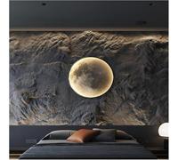 Wmmner Lampe Murale de Décoration de Lune Compatible With Chambre À Coucher Salon Maison Design Moderne Style Lampe Canapé Fond Intérieur Led Night Light Fixture, Plafond Pendentif Lustre/Lumière Natu