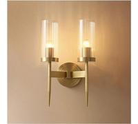 Wmmner Lampe Murale de Luxe À Lumière Simple, Tout En Cuivre, Applique Murale À 2 Lumières, Éclairage Mural D'Intérieur, Lampes D'Éclairage Murales D'Intérieur, Compatibles Avec Le Mur D'Allée de Salo