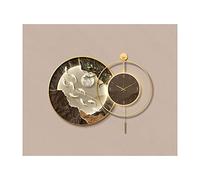 Wmmner Lampe Murale Décorative Avec Horloge Et Lumière Led, Style Chinois, Neuf Poissons, Horloge Décorative À Suspendre, Brille Dans Le Noir, Pour Salon Ou Salle À Manger