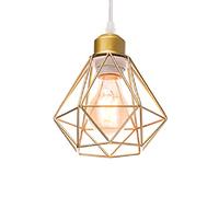 Wmmner Lampe Suspendue En Forme de Diamant, Lustre Créatif Et Simple, Lampes Suspendues Vintage Élégantes, Luminaire de Plafond Romantique Et Tendance Pour Cuisine, Chambre À Coucher, Intérieur Rustiq