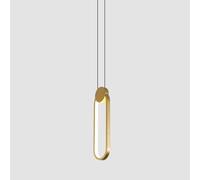 Wmmner Lampe Suspendue En Métal D Led Tri-Color Dimmable Bedside Modern Lampe Suspendue Au Plafond Du Couloir de La Salle À Manger, (Une Couleur L20Cm)/Une Seule Couleur/L24Cm