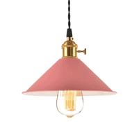 Wmmner Lampe Suspendue Triangulaire Colorée, Suspension Élégante Traditionnelle, Luminaire de Plafond Personnalisé À Tête Unique, Lustre 1 Lumière Pour Restaurant, Salle À Manger, Chambre, Cuisine, Ba