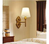 Wmmner Lampes Décoratives Rustiques Et Ampoules de Chambre À Coucher Couloir Couloir Appliques Murales Simples Recouvertes de Tissu, Lustre Suspendu de Plefon/C Simple