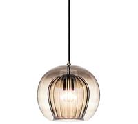 Wmmner Lampes Suspendues Au Plafond Verre Soufflé À La Main Îlot de Cuisine Double Sphère Boule Ambre Verre Clair Ferme Pour Salle À Manger Table Chambre À Coucher Entrée Couloir/Ambre/20Cm