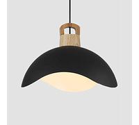 Wmmner Lampes Suspendues Créatives Semi-Circulaires Lampe Suspenduearon Simplicity Élégant Lustre Bohème Avec Bois Led Luminaire de Plafond de Style Nordique Pour Restaurant, Salon, Bar, Digne/Foncé/3