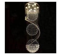 Wmmner Led Crystal Chandelier Lighting Lustre de Luxe Moderne Décoration Appareils D'Éclairage/Une Seule Couleur/D 120Cm Hauteur 300Cm