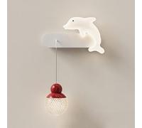 Wmmner Led Hardwired Kids Room Wall Sconce Modern Minimalist Globe Boy Girl's Room Hang Wall Light Fixture Nordic Creativity Bedroom Wall Mount Lamp For Hallway Baby Nursery Decoration Indoor/B