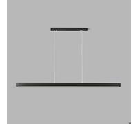 Wmmner Led Linear Chaner Minimaliste Noir Suspension Lampe D'Îlot de Cuisineting Fixture, Barre Lumineuse Suspendue Au Plafond À Longue Bande, Chaners Modernes Pour Bureau de Salle À Manger/4500K/120C