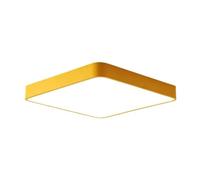 Wmmner Lightaroon Panel Lights Industrial Household Ceiling Lights Colorful Embedded Ceiling Lighting Fixtures Square Indoor Decorative Flat Lamp for Living Room Bedroom Foyer Hallway/Jaune/15.7In