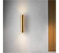 Wmmner Lumière de Murht Sconces Led Lampe de Chevet Salon Chambre À Coucher Escalier Allée Lampe Cylindrique À Double Extrémité/Doré/Lumière Chaude