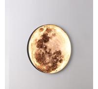 Wmmner Lumières Murales de Porche Rondes Modernes, Applique Murale Led Creative Moon Éclairage Pour Chambre À Coucher Salon Balcon Applique Murale