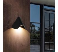 Wmmner Luminaires Extérieurs 6 W Lampes Led Pour Porche Et Patio Applique Murale D'Extérieur Noir Mat Montage Mural Ip65 Étanche Pour Garage, Allée, Jardin/A/3000K