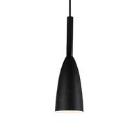 Wmmner Luminaires Suspendus Créatifs Européens, Lustre Créatif En Métal, Suspension Moderne E27 À Une Tête, Suspension Luxueuse Avec Poignée En Bois Pour Salle À Manger, Chambre, Cuisine, Bar/Noir