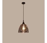 Wmmner Luminaires Suspendus de Style Japonais, Lampes Suspendues En Alumià Hauteur Réglable, Plafonnier À Culot E27, Salle À Manger Contemporaine/Marron