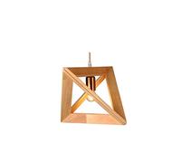 Wmmner Lustre Décoratif Géométrique Créatif En Bois Pour Restaurant Nordique, Café, Cybercafé Rétro, Cadre En Bois Pour Réception, Couloir, Lustre Triangulaire Quadrilatéral En Bois Fabriqué En Chine/