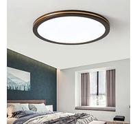 Wmmner Lustre En Bois À Led, Plafonnier Moderne de Style Nordique, Plafonniers Encastrés Avec Abat-Jour En Acrylique Pour Salon, Salle À Manger, Chambre, Cuisine, Maison, Luminaire Ultra-Fin, Intéress