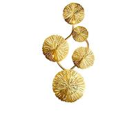 Wmmner Lustre En Cuivre Lampe Murale En Feuille D'Or Rétro de Chevet Salon Art Décor Éclairage de La Maison Appliques Murales G4 Bulbchandelier,4 Head-Warm Light/5 Tête/Lumière Chaude