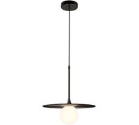 Wmmner Lustre, Lustres Led Nordic Modern Minimaliste Single Head Chandelier Creative Corridor Staircase Balcon Porche Café Chambre À Coucher Fond de Chevet Art Mural Lampe Noire Suspensions (Lumière C