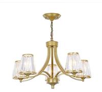Wmmner Lustre Plafonnier Lustre Moderne En Cristal Rétro Fer Noir Suspension Éclairage E27 Bougie Lampe En Cristal Couloir-Noir 3 Têtes Lampe de Décoration Intérieure, Plafond Pendentif Lustre/Doré/5