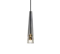 Wmmner Lustre Postmoderne Minimalist Light Crystal Single Head Chandelier Salle À Manger Salon Full Copper Lamps Chandelier de Chevet Pour House Villa Bar Flush Mount Light